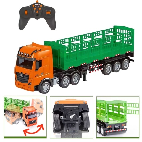 Samochód ciężarowy zdalnie sterowany TIR RC 1:18 2.4 GHz efektami LED dźwięk