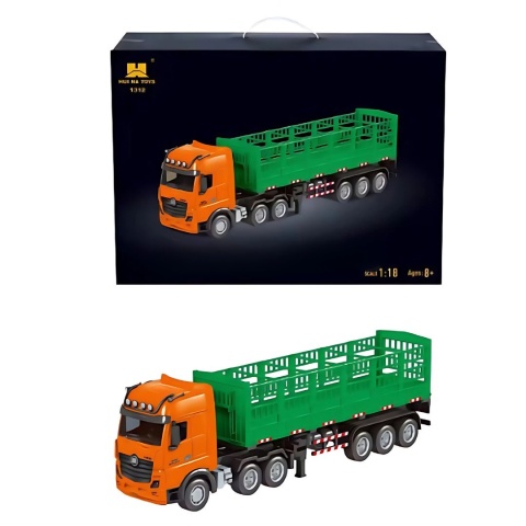 Samochód ciężarowy zdalnie sterowany TIR RC 1:18 2.4 GHz efektami LED dźwięk