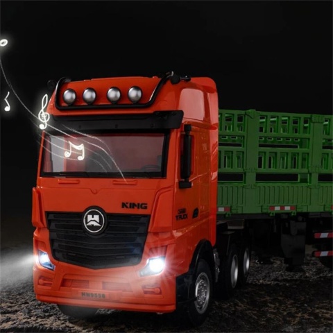 Samochód ciężarowy zdalnie sterowany TIR RC 1:18 2.4 GHz efektami LED dźwięk