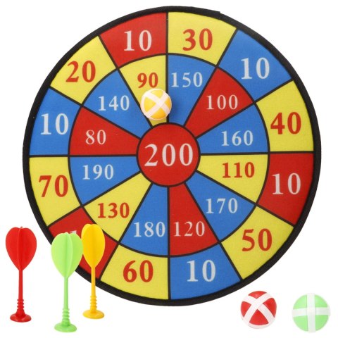 Tarcza do darta Fun Area 36cm - rzutki na rzepy zabawka dla dzieci (zestaw)