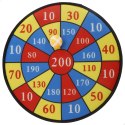 Tarcza do darta Fun Area 36cm - rzutki na rzepy zabawka dla dzieci (zestaw)