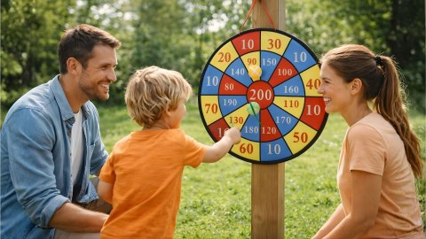 Tarcza do darta Fun Area 36cm - rzutki na rzepy zabawka dla dzieci (zestaw)
