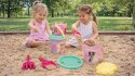 ZESTAW DO PIASKU BARBIE do piaskownicy na plażę WIADERKO ŁOPATKA GRABKI itp