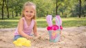ZESTAW DO PIASKU BARBIE do piaskownicy plażę WIADERKO ŁOPATKA FOREMKI itp.