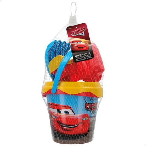 ZESTAW DO PIASKU Cars Auta WIADERKO + AKCESORIA 6 elem. na plażę