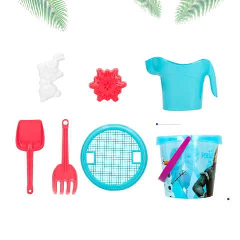 ZESTAW DO PIASKU DISNEY FROZEN W PLECAKU WIADERKO + AKCESORIA 7 elem.