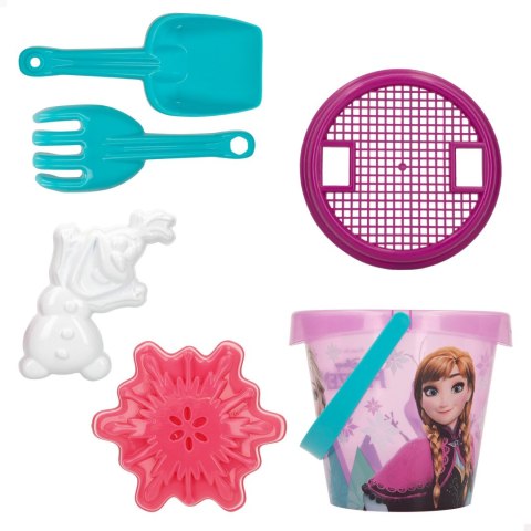 ZESTAW DO PIASKU DISNEY FROZEN WIADERKO + AKCESORIA 6 ELEM. KRAINA LODU