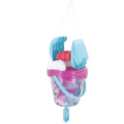 ZESTAW DO PIASKU DISNEY FROZEN WIADERKO + AKCESORIA 6 ELEM. KRAINA LODU