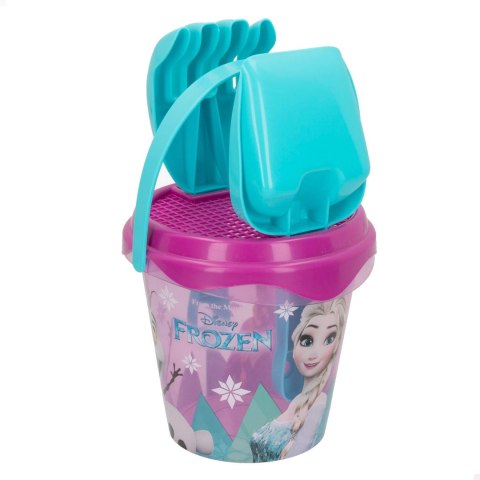 ZESTAW DO PIASKU DISNEY FROZEN WIADERKO + AKCESORIA 6 ELEM. KRAINA LODU