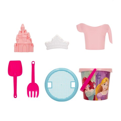 ZESTAW DO PIASKU Disney Princess W PLECAKU WIADERKO + AKCESORIA 7 ELEMENTÓW