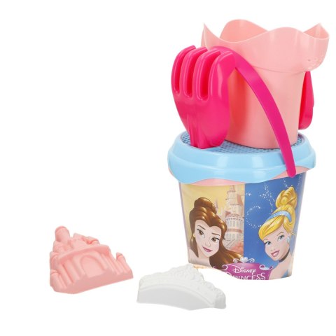 ZESTAW DO PIASKU Disney Princess W PLECAKU WIADERKO + AKCESORIA 7 ELEMENTÓW