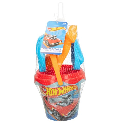 ZESTAW DO PIASKU HOT WHEELS DLA DZIECI łopatka grabki sitko foremka wiadro