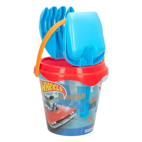ZESTAW DO PIASKU HOT WHEELS DLA DZIECI łopatka grabki sitko foremka wiadro