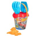 ZESTAW DO PIASKU HOT WHEELS DLA DZIECI łopatka grabki sitko foremka wiadro