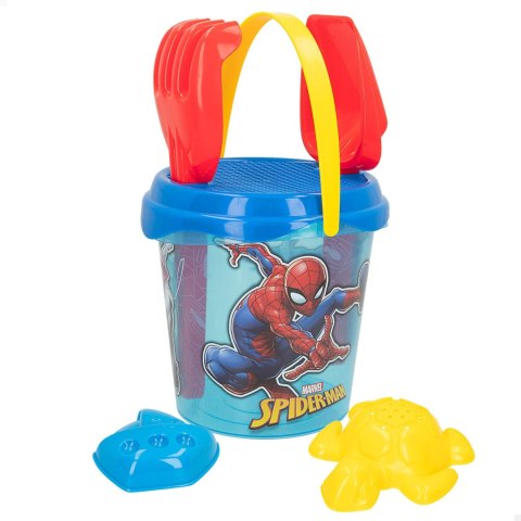 ZESTAW DO PIASKU MICKEY / SPIDER-MAN WIADERKO 5 EL. wiaderko łopatka grabki