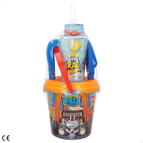 ZESTAW DO PIASKU PIASKOWNICY PLAŻY HOT WHEELS KONEWKA + WIADERKO 6 EL.
