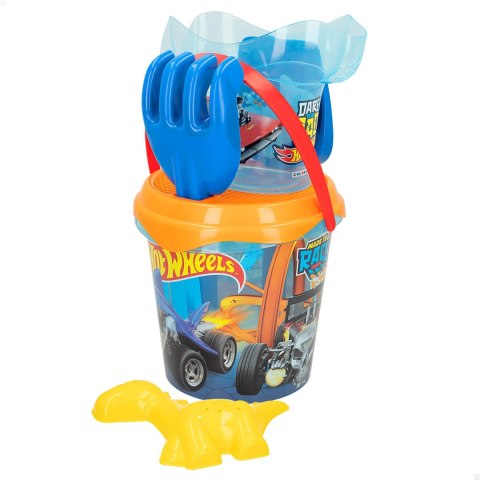 ZESTAW DO PIASKU PIASKOWNICY PLAŻY HOT WHEELS KONEWKA + WIADERKO 6 EL.
