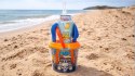 ZESTAW DO PIASKU PIASKOWNICY PLAŻY HOT WHEELS KONEWKA + WIADERKO 6 EL.