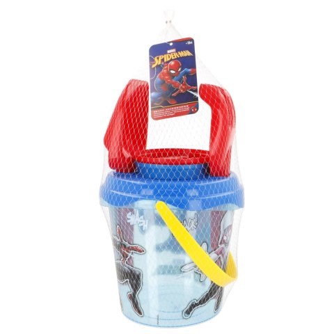 ZESTAW DO ZABAWY W PIASKU SPIDER-MAN do piaskownicy plażę WIADERKO ŁOPATKA+