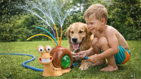 ZRASZACZ OGRODOWY ŚLIMAK AQUA WORLD SPLASH ZABAWKA WODNA DLA DZIECI