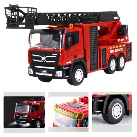 Zdalnie sterowany RC wóz strażacki z drabiną 1:18 2.4 GHz Huina 1361 +pilot