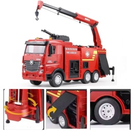 Zdalnie sterowany wóz strażacki Huina 1362 RC 1:18 2.4 GHz drabina LED