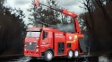 Zdalnie sterowany wóz strażacki Huina 1362 RC 1:18 2.4 GHz drabina LED