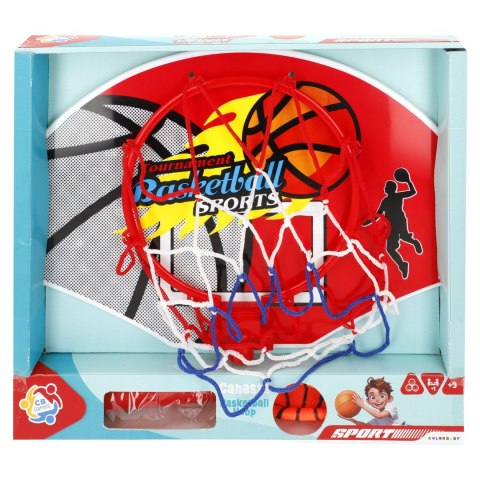 Zestaw do koszykówki basketball dla dzieci - kosz, tablica, piłka + pompka
