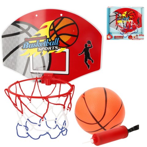 Zestaw do koszykówki basketball dla dzieci - kosz, tablica, piłka + pompka