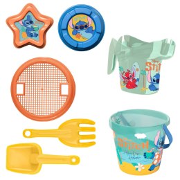 Zestaw do piasku Disney Stitch wiaderko foremki 7 elem. z plecakiem