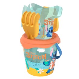Zestaw do piasku Disney Stitch wiaderko foremki 7 elem. z plecakiem