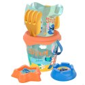 Zestaw do piasku Disney Stitch wiaderko foremki 7 elem. z plecakiem