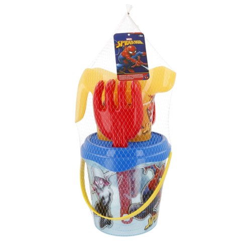 Zestaw do piasku Spider-Man Marvel - wiaderko, łopatka, grabki, konewka