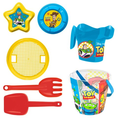 Zestaw do piasku Toy Story wiaderko foremki plecak 7 elementów