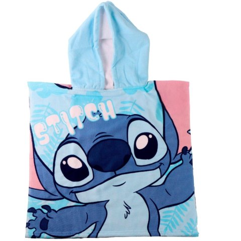 Zestaw plażowy Disney Stitch wiaderko poncho foremki 6w1 + poncho