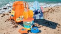 Zestaw plażowy Disney Stitch wiaderko poncho foremki 6w1 + poncho