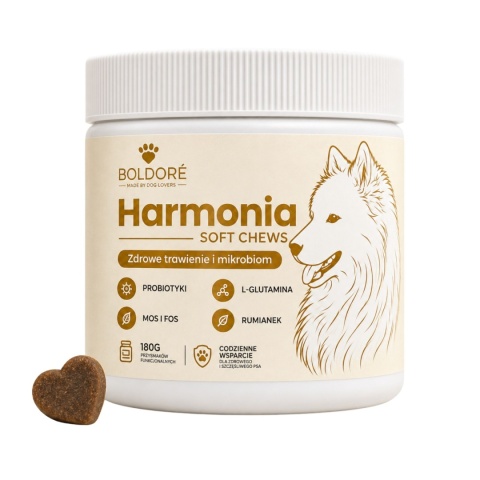 Boldoré Suplement Dla Psa HARMONIA Prebiotyk i zdrowe jelita Soft Chews 180g