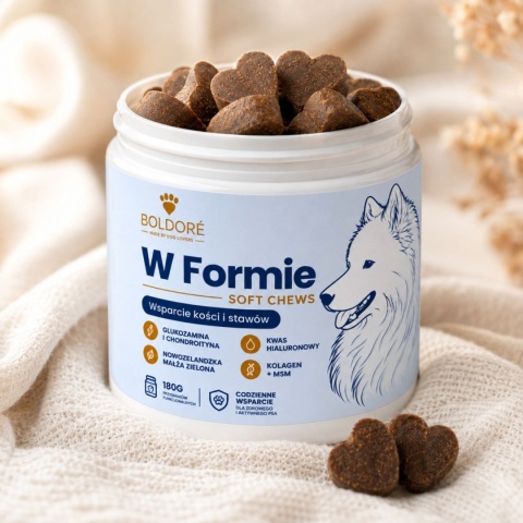 Boldoré Suplement Dla Psa W FORMIE Na Stawy i Kości Soft Chews 180g