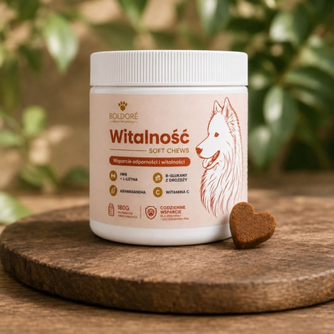 Boldoré Suplement Dla Psa WITALNOŚĆ Na Odporność Soft Chews 180g
