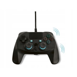 KONTROLER PRZEWODOWY PS4 /PS4 SLIM/ PS4 PRO TOUCHPAD GAMEPAD WIBRACJE CZARNY