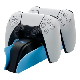 STACJA DOKUJĄCA DO PS5 PODWÓJNA ŁADOWARKA DO PADÓW DUALSENSE LED + USB-C