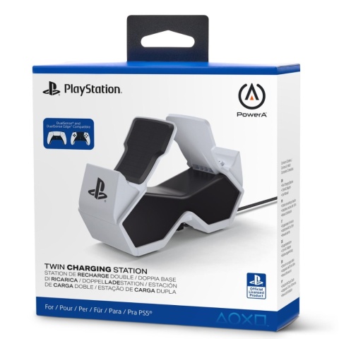 Stacja ładowania kontrolerów DualSense PS5 PowerA Twin Charging Station | Szybkie ładowanie padów PS5