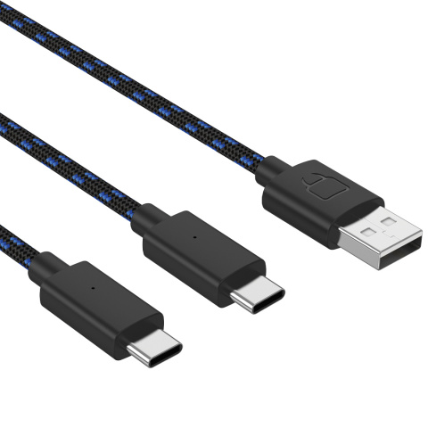 KABEL USB-C 3M PODWÓJNY ŁADOWANIE PLECIONY PS5