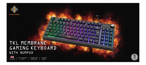 KLAWIATURA GAMINGOWA MEMBRANOWA RGB POKR?T?O KLAWIATURA GAMINGOWA MEMBRANOWA RGB POKR?T?O