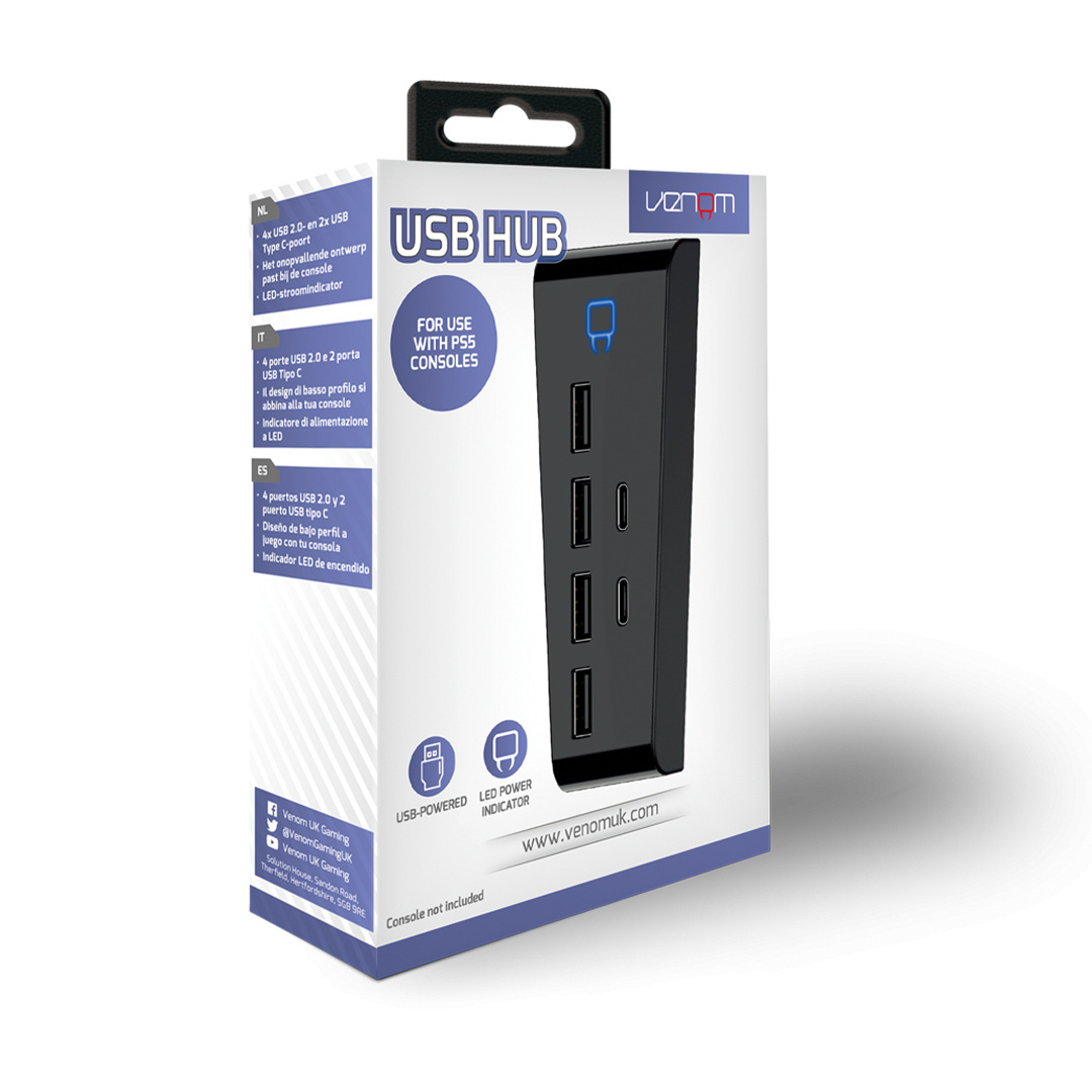 ROZSZERZENIE HUB 6X USB PLAYSTATION 5 AKCESORIA ROZSZERZENIE HUB 6X USB PLAYSTATION 5 AKCESORIA
