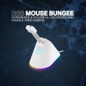 Uchwyt na KABEL Mouse Bungee CIEŻKI BIAŁY RGB USB