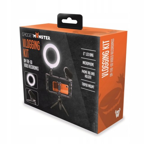ZESTAW VLOG SMARTFON UCHWYT LAMPA MIKORFON ZESTAW VLOG SMARTFON UCHWYT LAMPA MIKORFON