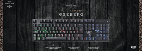 KLAWIATURA HYBRYDOWA Leet Oseberg RGB PRZEWODOWA KLAWIATURA HYBRYDOWA Leet Oseberg RGB PRZEWODOWA