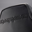 Fotel gamingowy obrotowy regulowany Subsonic Iron Maiden czarno – czerwony logo haft