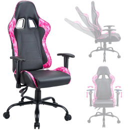 Fotel gamingowy regulowany obrotowy krzesło do biurka Subsonic Pro Pink Power